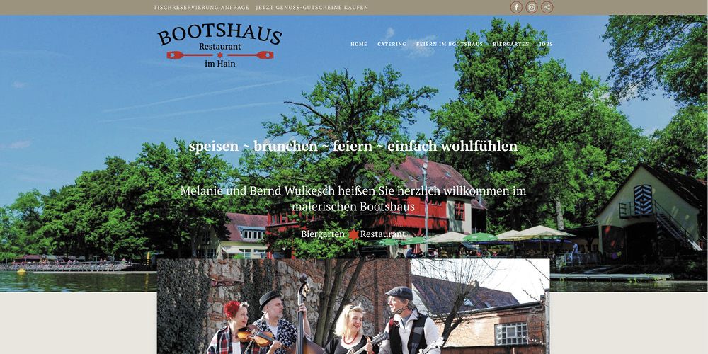 Bootshaus im Hain