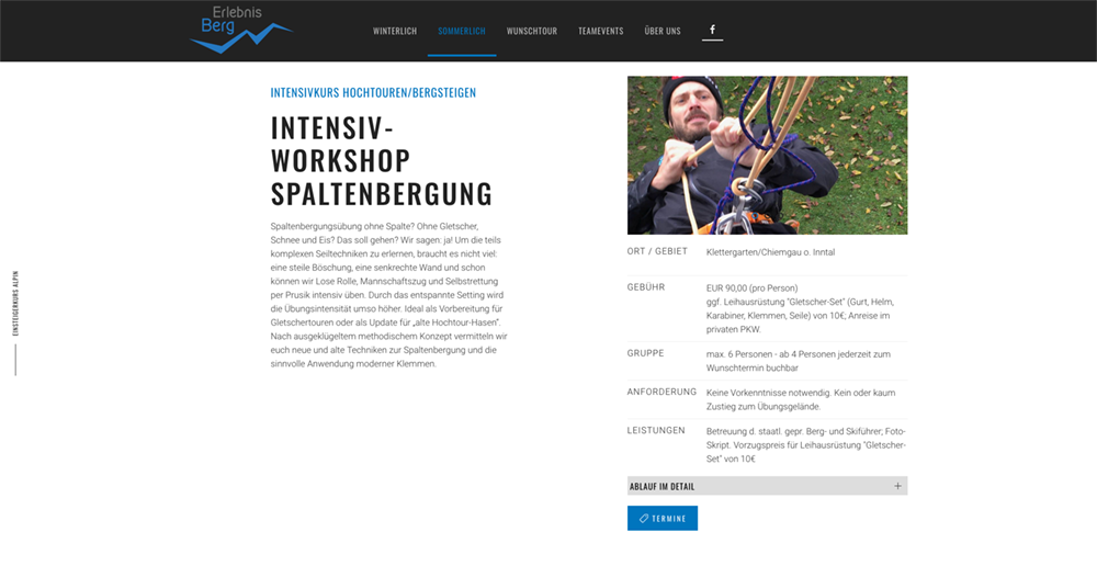 erlebnis berg